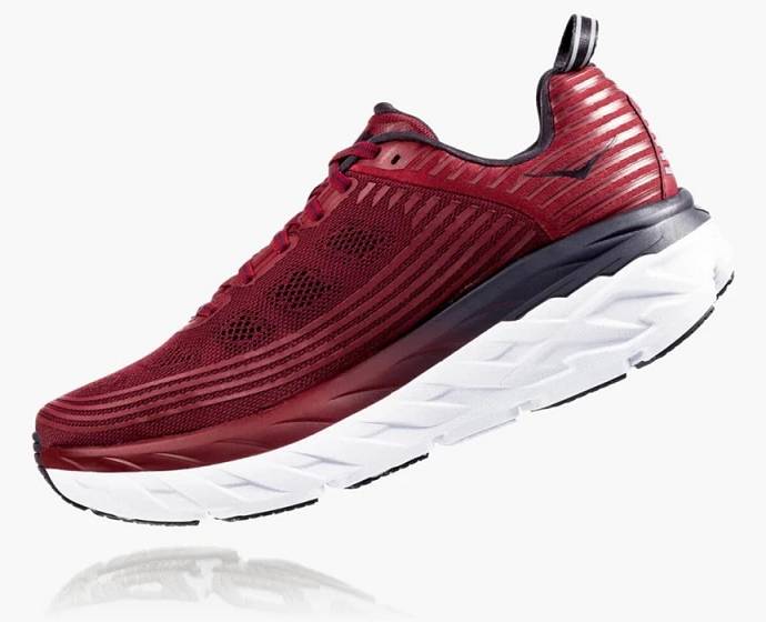 Tenis Para Caminar Hoka Bondi 6 Hombre Rojos | Mexico-6210785