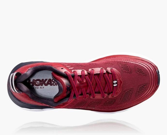 Tenis Para Caminar Hoka Bondi 6 Hombre Rojos | Mexico-6210785