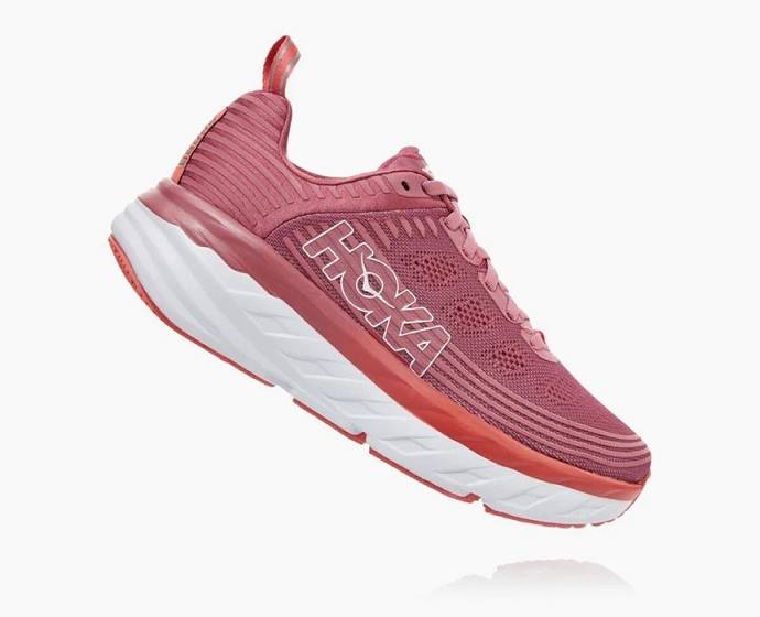 Tenis Para Caminar Hoka Bondi 6 Mujer Rosas | Mexico-6570439