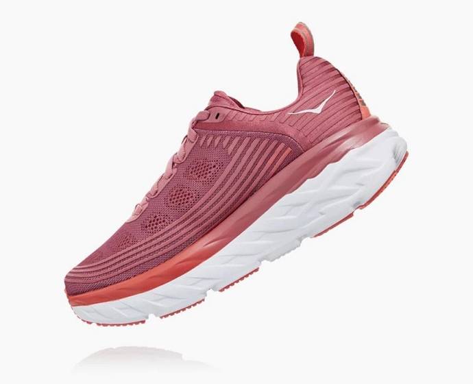 Tenis Para Caminar Hoka Bondi 6 Mujer Rosas | Mexico-6570439