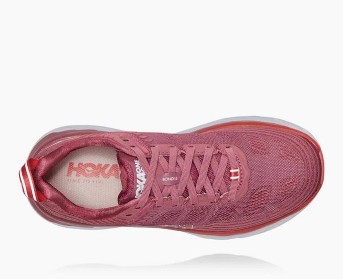 Tenis Para Caminar Hoka Bondi 6 Mujer Rosas | Mexico-6570439