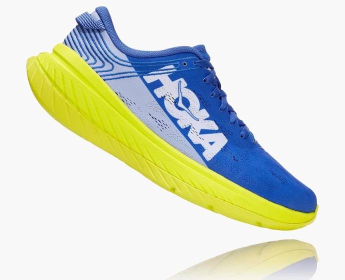 Tenis Para Caminar Hoka Carbon X Hombre Azules Verdes | Mexico-9485062