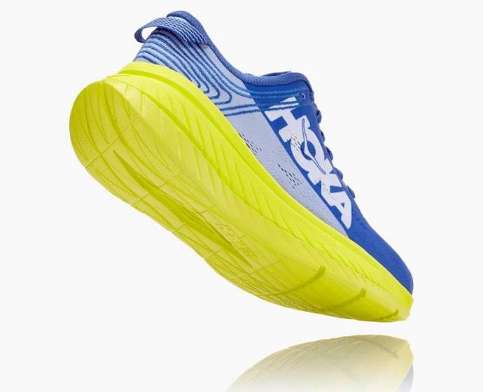 Tenis Para Caminar Hoka Carbon X Hombre Azules Verdes | Mexico-9485062