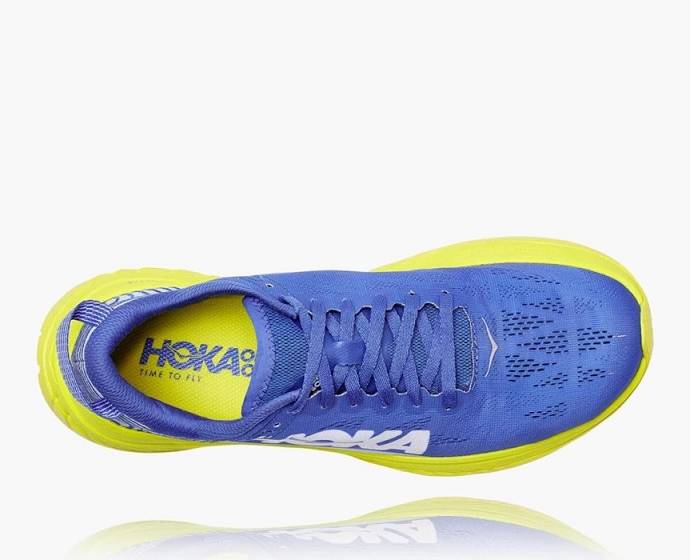 Tenis Para Caminar Hoka Carbon X Hombre Azules Verdes | Mexico-9485062