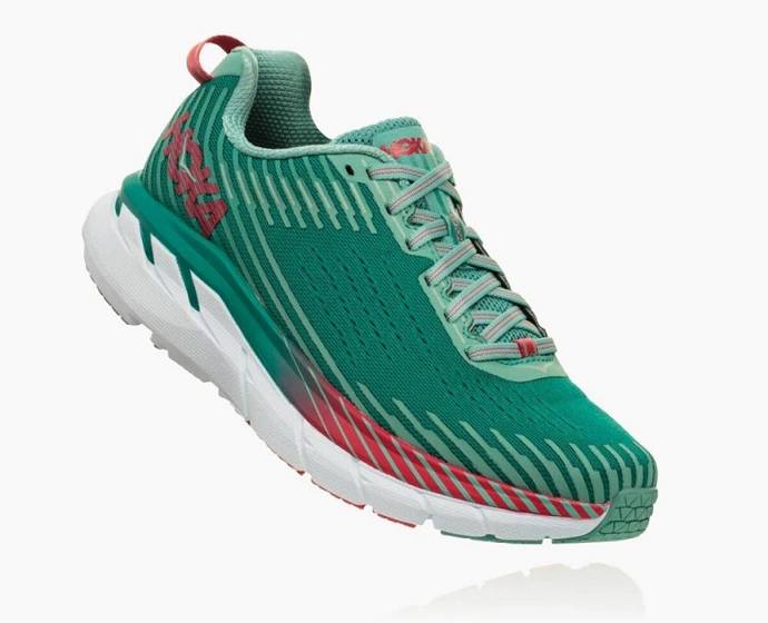 Tenis Para Caminar Hoka Clifton 5 Mujer Verdes | Mexico-1592687