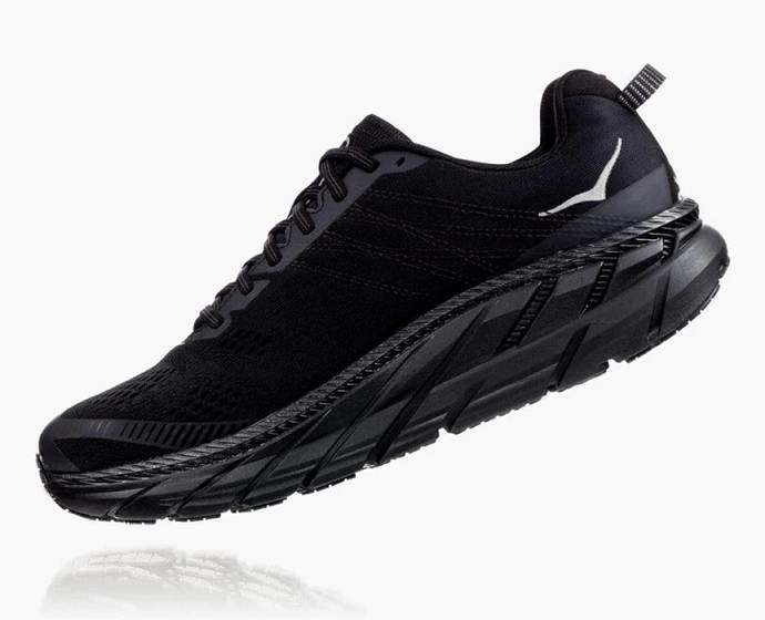 Tenis Para Caminar Hoka Clifton 6 Hombre Negros | Mexico-4713905