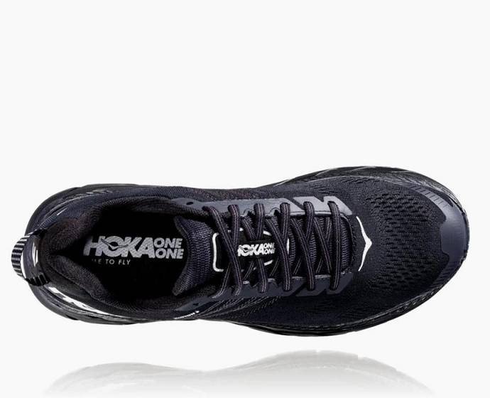 Tenis Para Caminar Hoka Clifton 6 Hombre Negros | Mexico-4713905