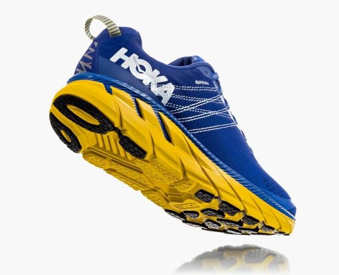 Tenis Para Caminar Hoka Clifton 6 Hombre Azules Verdes | Mexico-6024593