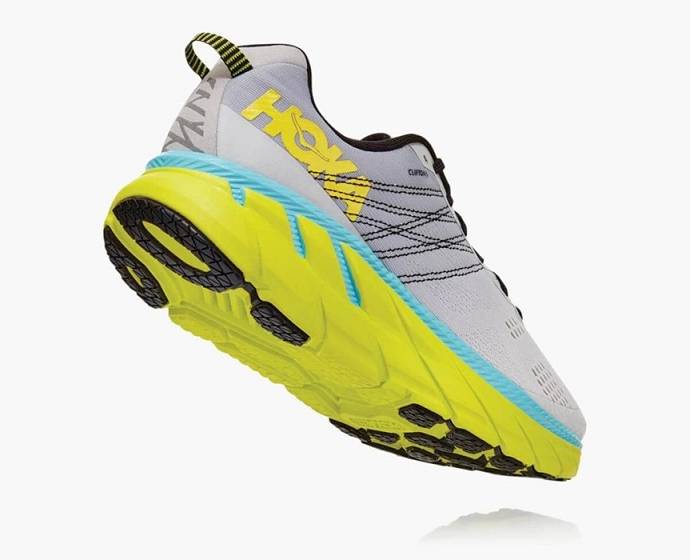 Tenis Para Caminar Hoka Clifton 6 Hombre Blancos Verdes | Mexico-6375041