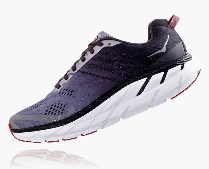 Tenis Para Caminar Hoka Clifton 6 Hombre Morados | Mexico-7089236