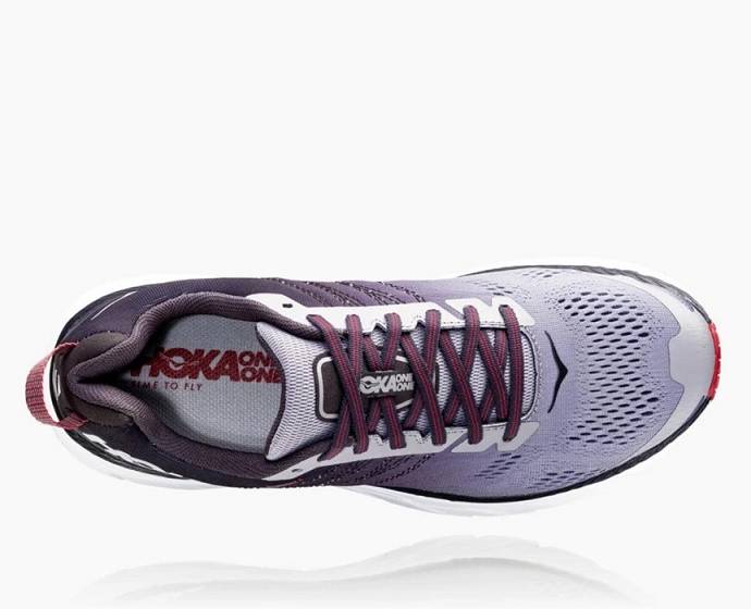 Tenis Para Caminar Hoka Clifton 6 Hombre Morados | Mexico-7089236