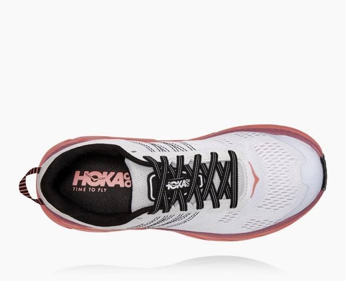 Tenis Para Caminar Hoka Clifton 6 Mujer Blancos Coral | Mexico-3817642