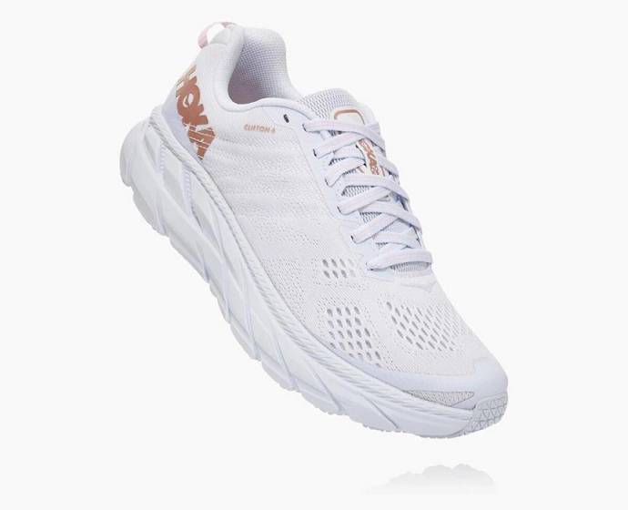 Tenis Para Caminar Hoka Clifton 6 Mujer Blancos | Mexico-8641530