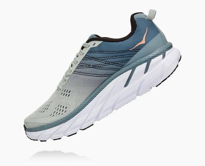 Tenis Para Caminar Hoka Clifton 6 Mujer Azules Claro | Mexico-9361725