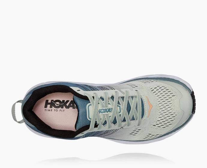 Tenis Para Caminar Hoka Clifton 6 Mujer Azules Claro | Mexico-9361725