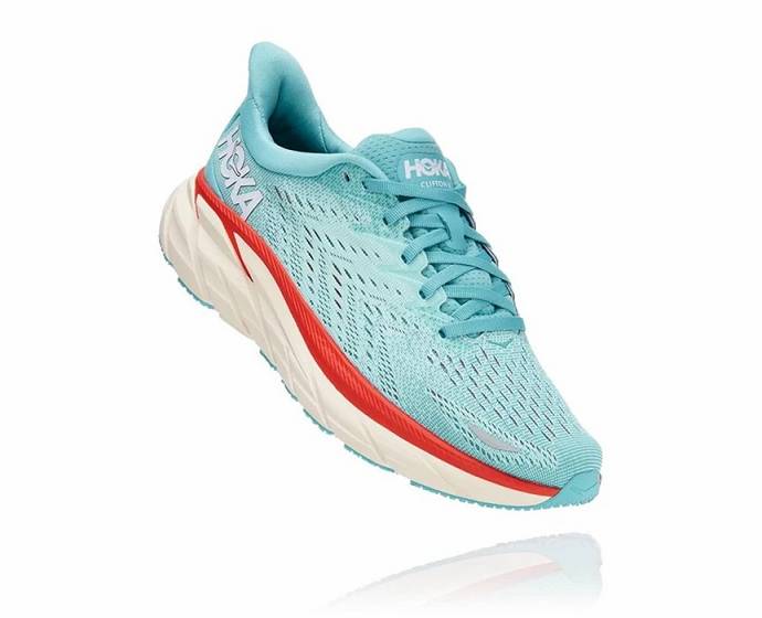 Tenis Para Caminar Hoka Clifton 8 Hombre Azules | Mexico-7294615