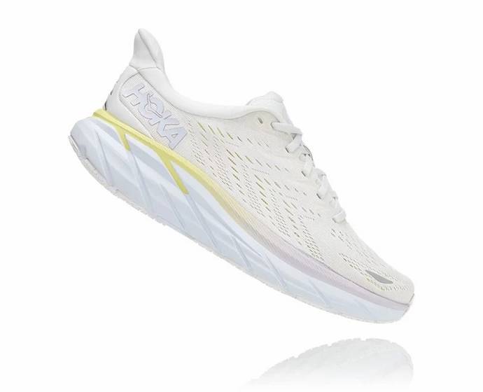 Tenis Para Caminar Hoka Clifton 8 Hombre Blancos | Mexico-8259401