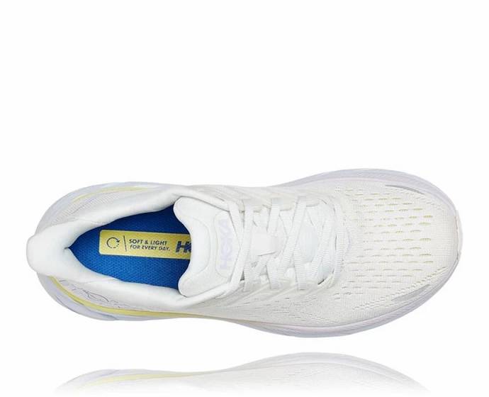 Tenis Para Caminar Hoka Clifton 8 Hombre Blancos | Mexico-8259401