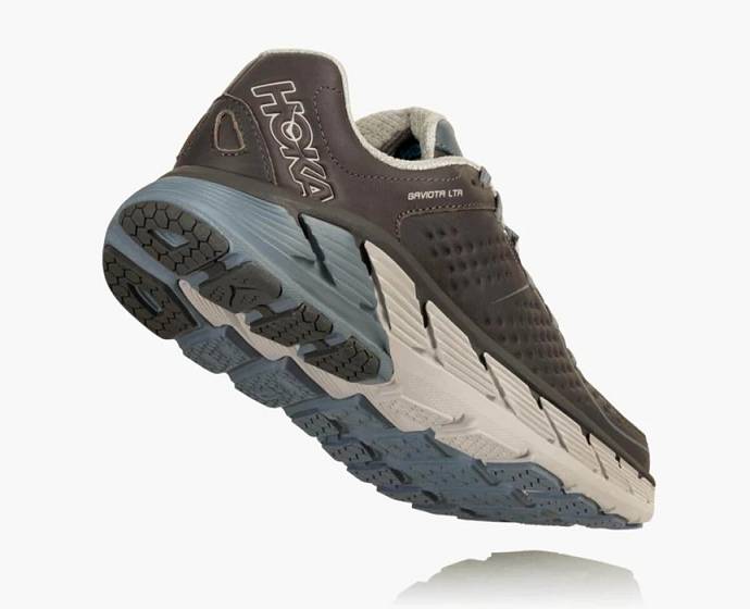 Tenis Para Caminar Hoka Gaviota Cuero Hombre Grises | Mexico-7418965