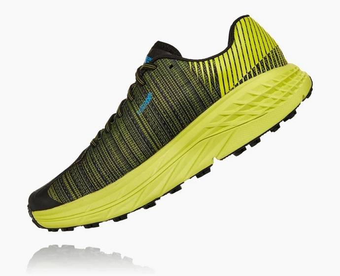 Tenis Para Caminar Hoka Speedgoat Hombre Amarillos Negros | Mexico-3108672