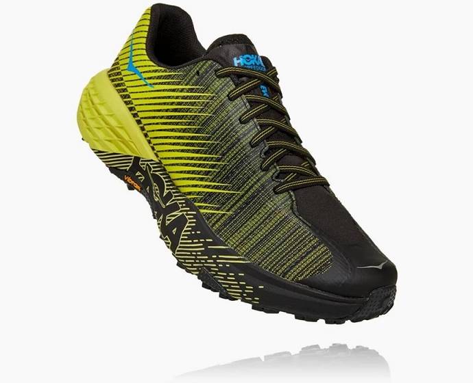 Tenis Para Caminar Hoka Speedgoat Hombre Amarillos Negros | Mexico-3108672