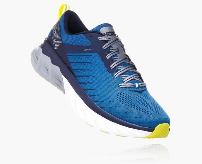 Tenis Para Correr En Carretera Hoka Arahi 3 Hombre Azules | Mexico-3815274