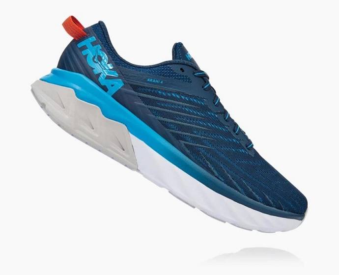 Tenis Para Correr En Carretera Hoka Arahi 4 Hombre Azules | Mexico-4168037