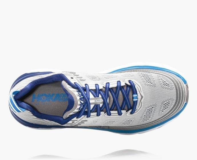 Tenis Para Correr En Carretera Hoka Bondi 6 Anchos Hombre Plateados | Mexico-0169385