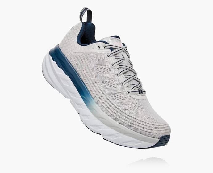 Tenis Para Correr En Carretera Hoka Bondi 6 Anchos Mujer Blancos | Mexico-0597426