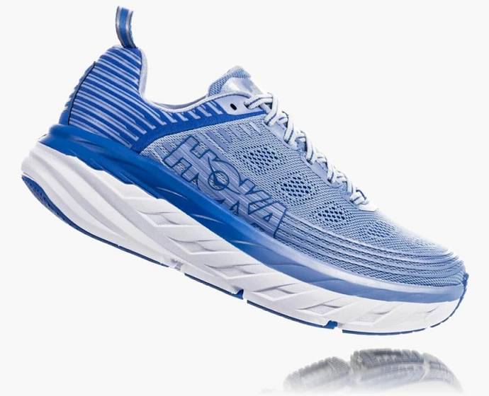 Tenis Para Correr En Carretera Hoka Bondi 6 Anchos Mujer Azules | Mexico-0972345