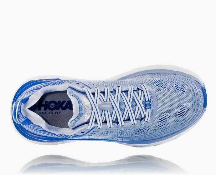 Tenis Para Correr En Carretera Hoka Bondi 6 Anchos Mujer Azules | Mexico-0972345