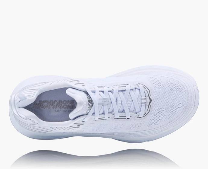 Tenis Para Correr En Carretera Hoka Bondi 6 Anchos Hombre Blancos | Mexico-2514370