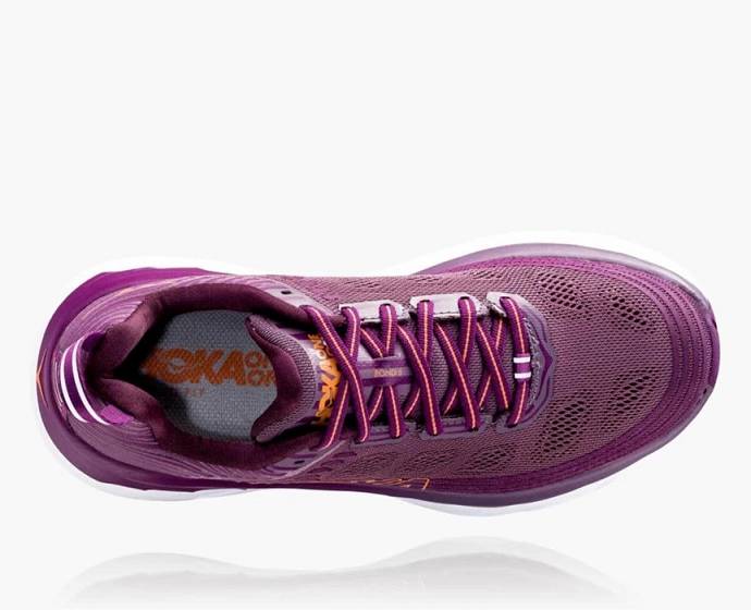 Tenis Para Correr En Carretera Hoka Bondi 6 Anchos Mujer Morados | Mexico-4128596