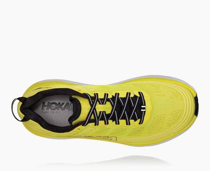 Tenis Para Correr En Carretera Hoka Bondi 6 Anchos Hombre Amarillos | Mexico-5186934