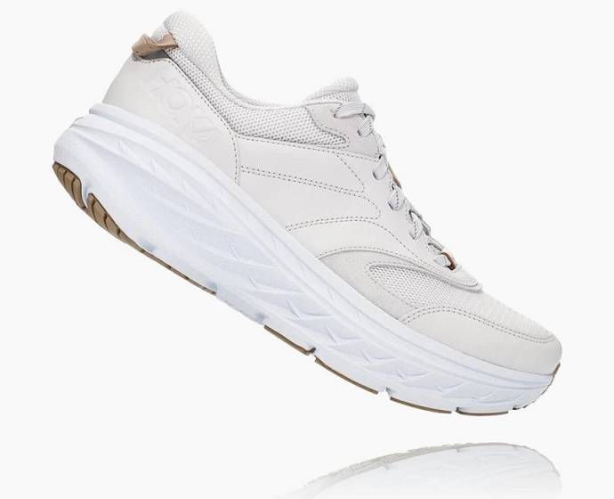 Tenis Para Correr En Carretera Hoka Bondi Hombre Blancos | Mexico-7930526