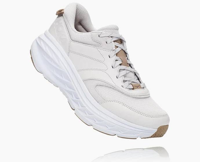 Tenis Para Correr En Carretera Hoka Bondi Hombre Blancos | Mexico-7930526