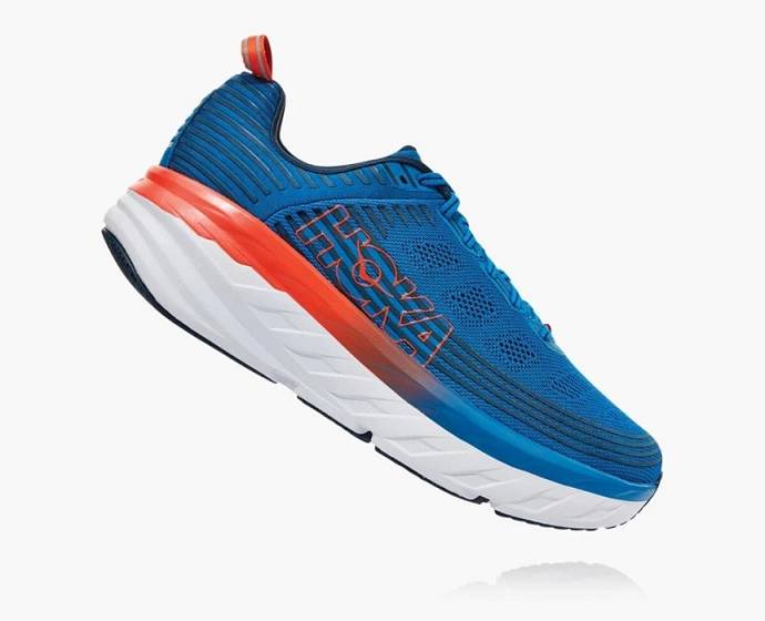 Tenis Para Correr En Carretera Hoka Bondi 6 Anchos Hombre Azules | Mexico-8742503