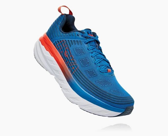 Tenis Para Correr En Carretera Hoka Bondi 6 Anchos Hombre Azules | Mexico-8742503