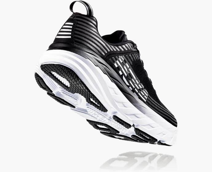 Tenis Para Correr En Carretera Hoka Bondi 6 Anchos Hombre Negros Blancos | Mexico-9241385