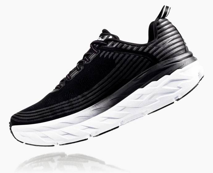 Tenis Para Correr En Carretera Hoka Bondi 6 Anchos Hombre Negros Blancos | Mexico-9241385