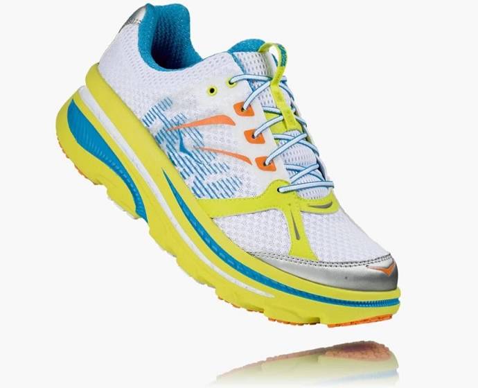 Tenis Para Correr En Carretera Hoka Bondi B Hombre Blancos | Mexico-9763214