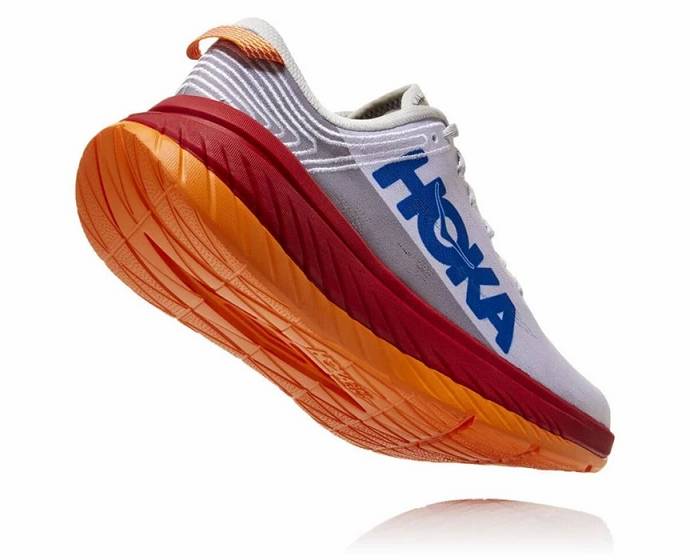 Tenis Para Correr En Carretera Hoka Carbon X Mujer Blancos Rojos | Mexico-0832174