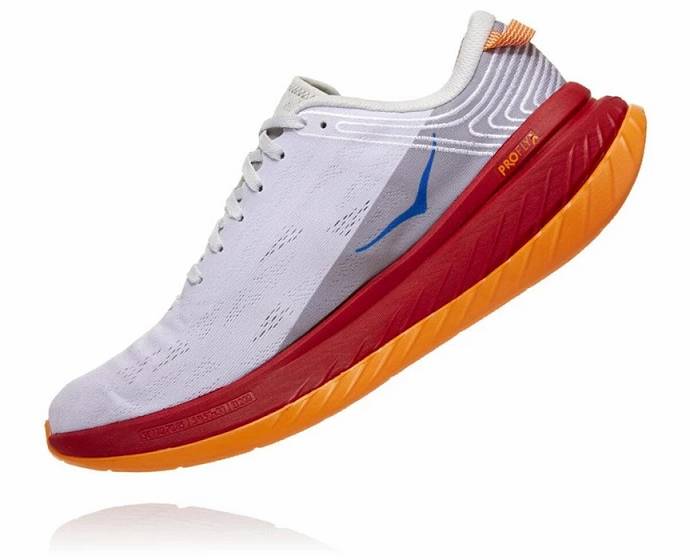 Tenis Para Correr En Carretera Hoka Carbon X Mujer Blancos Rojos | Mexico-0832174