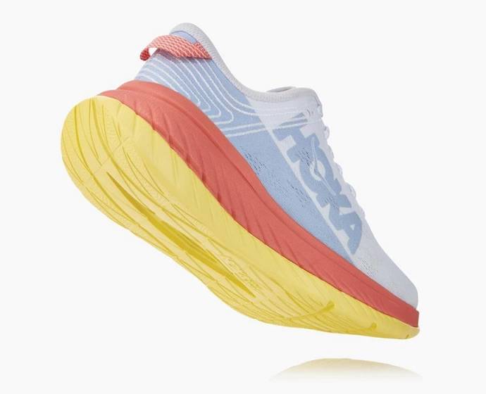 Tenis Para Correr En Carretera Hoka Carbon X Mujer Blancos Coral | Mexico-3890645