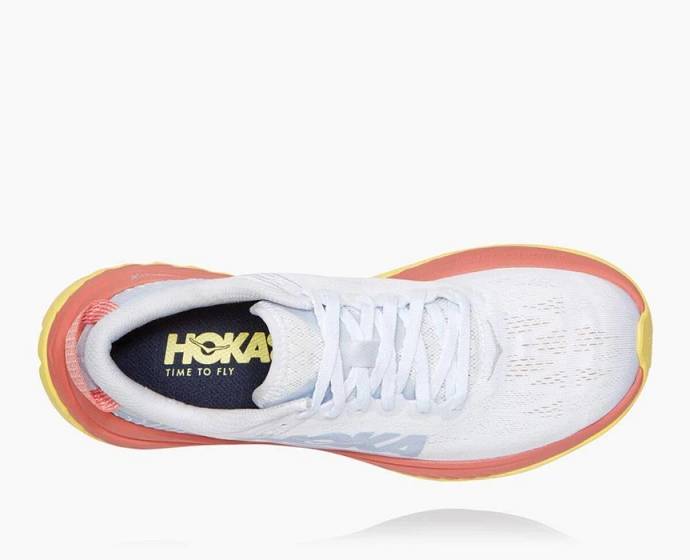 Tenis Para Correr En Carretera Hoka Carbon X Mujer Blancos Coral | Mexico-3890645