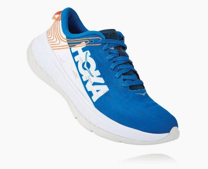 Tenis Para Correr En Carretera Hoka Carbon X Hombre Azules Blancos | Mexico-5341297