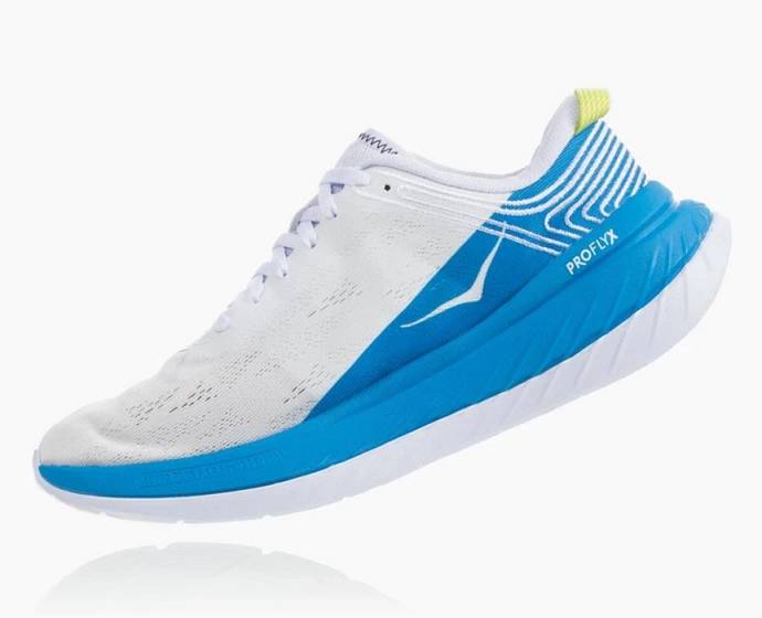 Tenis Para Correr En Carretera Hoka Carbon X Mujer Blancos Azules | Mexico-6815492