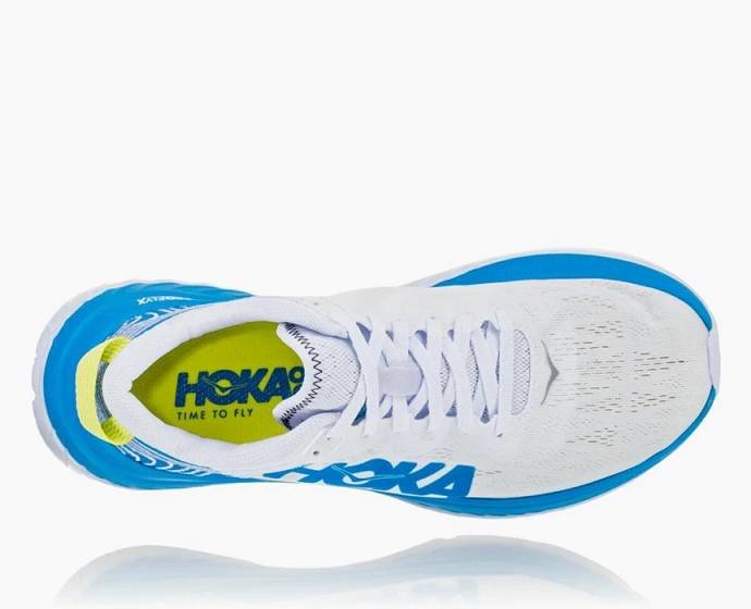 Tenis Para Correr En Carretera Hoka Carbon X Mujer Blancos Azules | Mexico-6815492