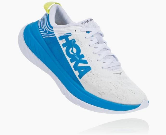 Tenis Para Correr En Carretera Hoka Carbon X Mujer Blancos Azules | Mexico-6815492