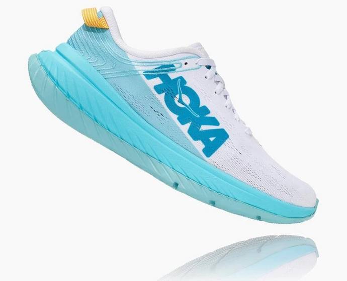 Tenis Para Correr En Carretera Hoka Carbon X Mujer Blancos Kaki | Mexico-9401285